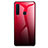 Silicone Frame Mirror Rainbow Gradient Case Cover for Samsung Galaxy A9s Red