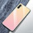 Silicone Frame Mirror Rainbow Gradient Case Cover for Samsung Galaxy Note 10 5G Pink
