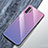Silicone Frame Mirror Rainbow Gradient Case Cover for Samsung Galaxy Note 10 Plus Purple