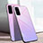 Silicone Frame Mirror Rainbow Gradient Case Cover for Samsung Galaxy S20 Pink