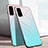 Silicone Frame Mirror Rainbow Gradient Case Cover for Samsung Galaxy S20 Plus 5G