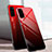 Silicone Frame Mirror Rainbow Gradient Case Cover for Samsung Galaxy S20 Plus 5G Red