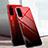 Silicone Frame Mirror Rainbow Gradient Case Cover for Samsung Galaxy S20 Red
