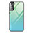 Silicone Frame Mirror Rainbow Gradient Case Cover for Samsung Galaxy S21 5G