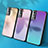 Silicone Frame Mirror Rainbow Gradient Case Cover for Samsung Galaxy S21 Plus 5G