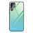 Silicone Frame Mirror Rainbow Gradient Case Cover for Samsung Galaxy S21 Ultra 5G