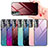 Silicone Frame Mirror Rainbow Gradient Case Cover for Samsung Galaxy S22 5G