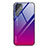 Silicone Frame Mirror Rainbow Gradient Case Cover for Samsung Galaxy S23 Ultra 5G Hot Pink