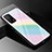 Silicone Frame Mirror Rainbow Gradient Case Cover for Xiaomi Mi 10T 5G Colorful
