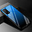 Silicone Frame Mirror Rainbow Gradient Case Cover for Xiaomi Mi 10T Pro 5G Blue