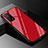 Silicone Frame Mirror Rainbow Gradient Case Cover for Xiaomi Mi 10T Pro 5G Red