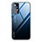 Silicone Frame Mirror Rainbow Gradient Case Cover for Xiaomi Mi 12X 5G Blue