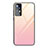 Silicone Frame Mirror Rainbow Gradient Case Cover for Xiaomi Mi 12X 5G Pink