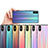 Silicone Frame Mirror Rainbow Gradient Case Cover for Xiaomi Mi 8 Explorer