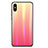 Silicone Frame Mirror Rainbow Gradient Case Cover for Xiaomi Mi 8 Explorer Red