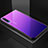 Silicone Frame Mirror Rainbow Gradient Case Cover for Xiaomi Mi A3 Lite Purple