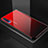 Silicone Frame Mirror Rainbow Gradient Case Cover for Xiaomi Mi A3 Lite Red