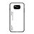 Silicone Frame Mirror Rainbow Gradient Case Cover for Xiaomi Poco X3 NFC White