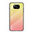 Silicone Frame Mirror Rainbow Gradient Case Cover for Xiaomi Poco X3 NFC Yellow