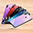 Silicone Frame Mirror Rainbow Gradient Case Cover for Xiaomi Redmi Note 7