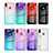 Silicone Frame Mirror Rainbow Gradient Case Cover for Xiaomi Redmi Note 7