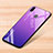 Silicone Frame Mirror Rainbow Gradient Case Cover for Xiaomi Redmi Note 7 Pro Purple