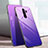 Silicone Frame Mirror Rainbow Gradient Case Cover for Xiaomi Redmi Note 8 Pro Purple