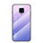 Silicone Frame Mirror Rainbow Gradient Case Cover for Xiaomi Redmi Note 9 Pro Max Purple