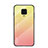 Silicone Frame Mirror Rainbow Gradient Case Cover for Xiaomi Redmi Note 9 Pro Max Yellow