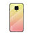 Silicone Frame Mirror Rainbow Gradient Case Cover for Xiaomi Redmi Note 9 Pro Yellow
