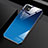 Silicone Frame Mirror Rainbow Gradient Case Cover H01 for Apple iPhone 11 Blue