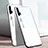 Silicone Frame Mirror Rainbow Gradient Case Cover H01 for Huawei Honor 20 Pro White