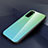 Silicone Frame Mirror Rainbow Gradient Case Cover H01 for Huawei Honor View 30 5G Green