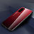Silicone Frame Mirror Rainbow Gradient Case Cover H01 for Huawei Honor View 30 5G Red