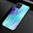 Silicone Frame Mirror Rainbow Gradient Case Cover H01 for Huawei Nova 6 SE