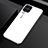 Silicone Frame Mirror Rainbow Gradient Case Cover H01 for Huawei Nova 7i White