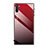 Silicone Frame Mirror Rainbow Gradient Case Cover H01 for Samsung Galaxy Note 10 5G Red