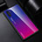 Silicone Frame Mirror Rainbow Gradient Case Cover H01 for Samsung Galaxy Note 10 Plus Hot Pink