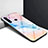 Silicone Frame Mirror Rainbow Gradient Case Cover H01 for Xiaomi Redmi Note 8 (2021) Orange