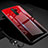 Silicone Frame Mirror Rainbow Gradient Case Cover H01 for Xiaomi Redmi Note 8 Pro Red