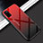 Silicone Frame Mirror Rainbow Gradient Case Cover H02 for Huawei Honor View 30 Pro 5G Red