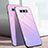 Silicone Frame Mirror Rainbow Gradient Case Cover H02 for Samsung Galaxy S10e Pink