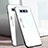 Silicone Frame Mirror Rainbow Gradient Case Cover H02 for Samsung Galaxy S10e White