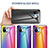 Silicone Frame Mirror Rainbow Gradient Case Cover H03 for Xiaomi Mi 11 Lite 5G