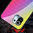 Silicone Frame Mirror Rainbow Gradient Case Cover H03 for Xiaomi Mi 11 Lite 5G