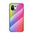 Silicone Frame Mirror Rainbow Gradient Case Cover H03 for Xiaomi Mi 11 Lite 5G Colorful