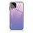 Silicone Frame Mirror Rainbow Gradient Case Cover JD1 for Samsung Galaxy M53 5G Clove Purple