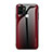 Silicone Frame Mirror Rainbow Gradient Case Cover JM1 for Xiaomi Redmi A1 Plus Red
