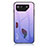 Silicone Frame Mirror Rainbow Gradient Case Cover LS1 for Asus ROG Phone 7 Pro Clove Purple