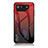 Silicone Frame Mirror Rainbow Gradient Case Cover LS1 for Asus ROG Phone 7 Pro Red